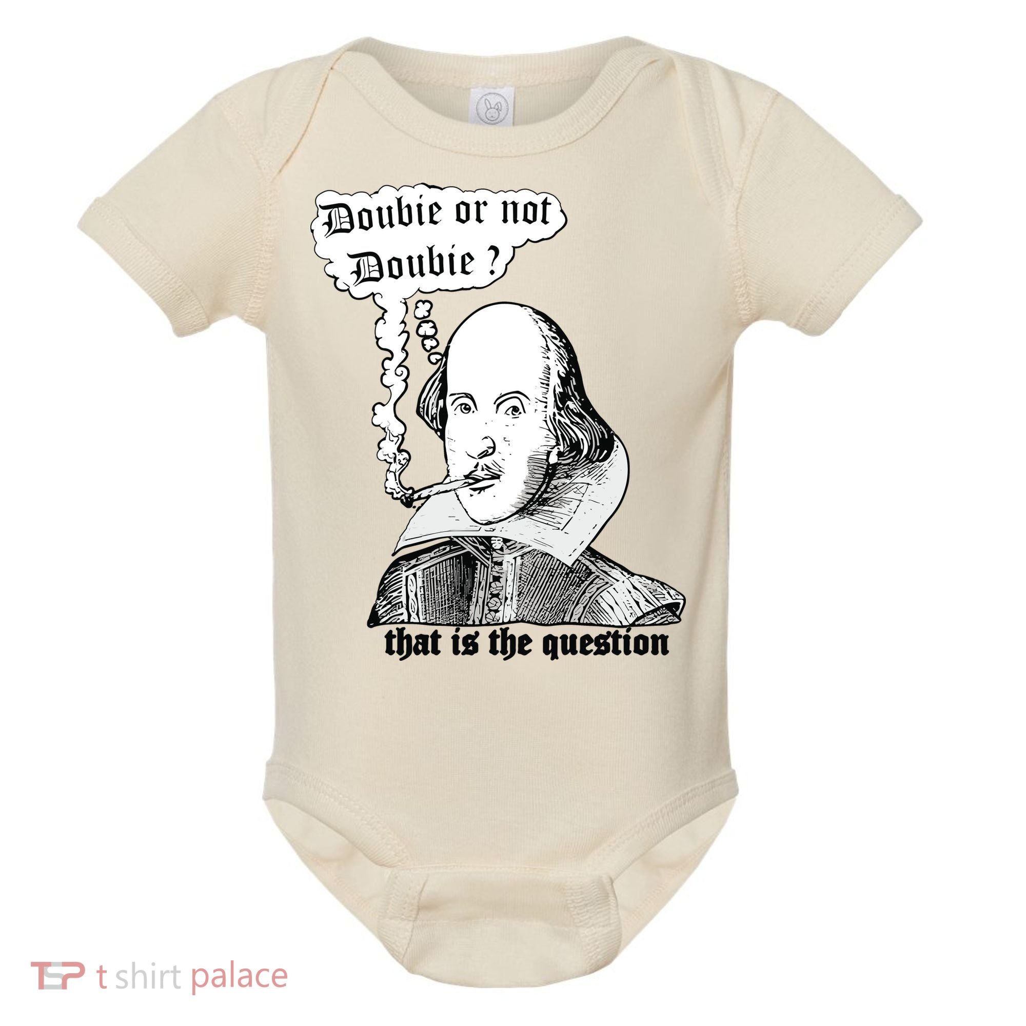Shakespeare Smoking Doobie Or Not Doobie That Is The Question Baby Bodysuit