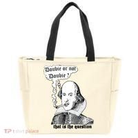 Shakespeare Smoking Doobie Or Not Doobie That Is The Question Tote Bag thumb 0