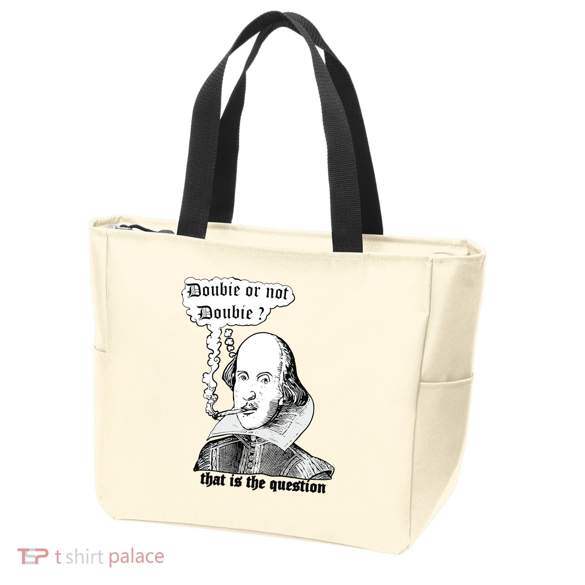 Shakespeare Smoking Doobie Or Not Doobie That Is The Question Tote Bag
