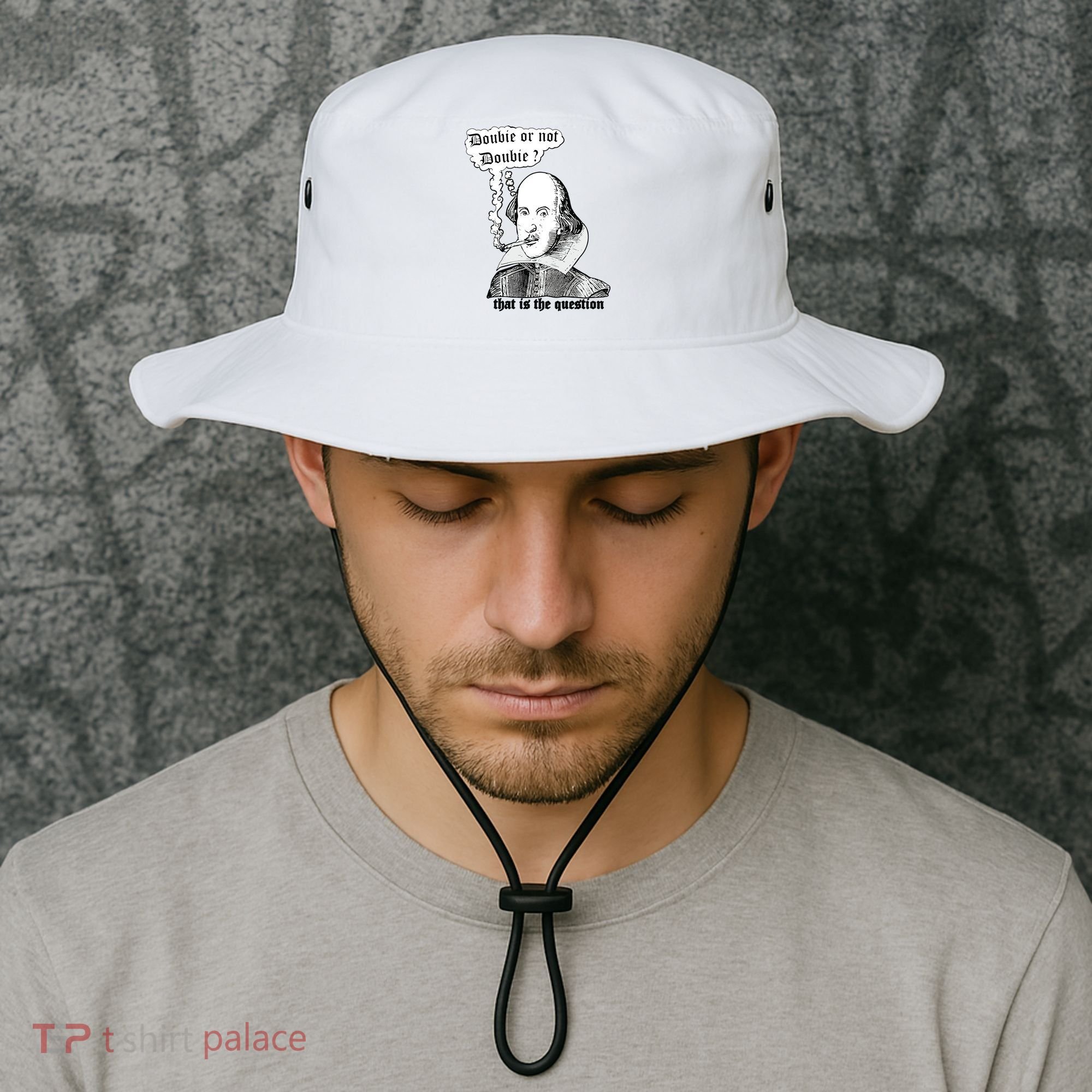 Shakespeare Smoking Doobie Or Not Doobie That Is The Question Bucket Hat