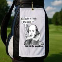 Shakespeare Smoking Doobie Or Not Doobie That Is The Question Golf Towel thumb 2