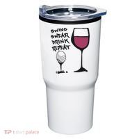 Swing Swear Drink Repeat Golf & Wine Wome Tumbler thumb 0