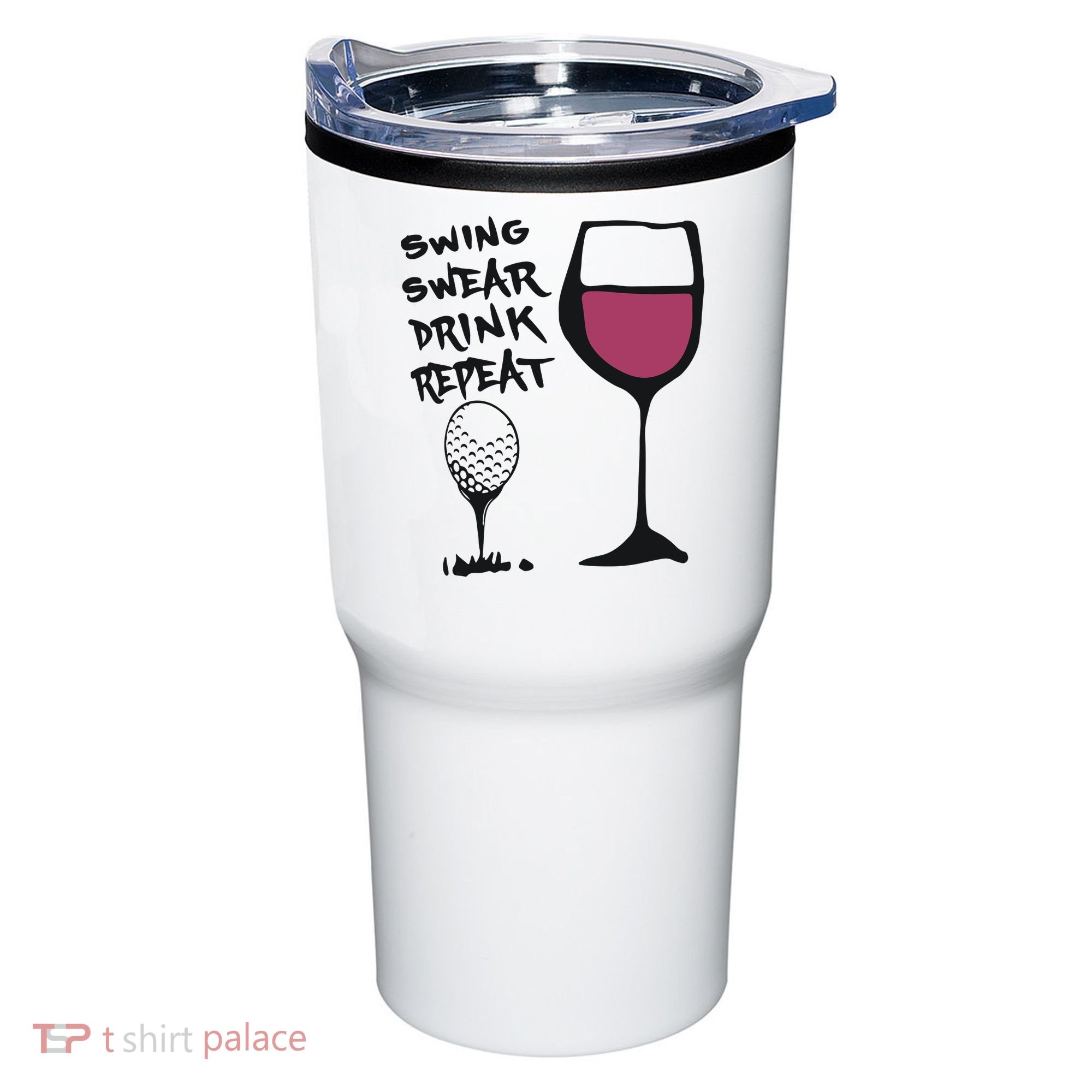 Swing Swear Drink Repeat Golf & Wine Wome Tumbler
