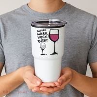 Swing Swear Drink Repeat Golf & Wine Wome Tumbler thumb 2