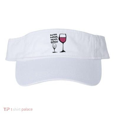 Swing Swear Drink Repeat Golf & Wine Wome Visor
