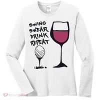 Swing Swear Drink Repeat Golf & Wine Wome Women's Long Sleeve Shirt thumb 0