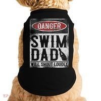 Swimming Swimmer Danger Swim Dad Doggie Tank thumb 0
