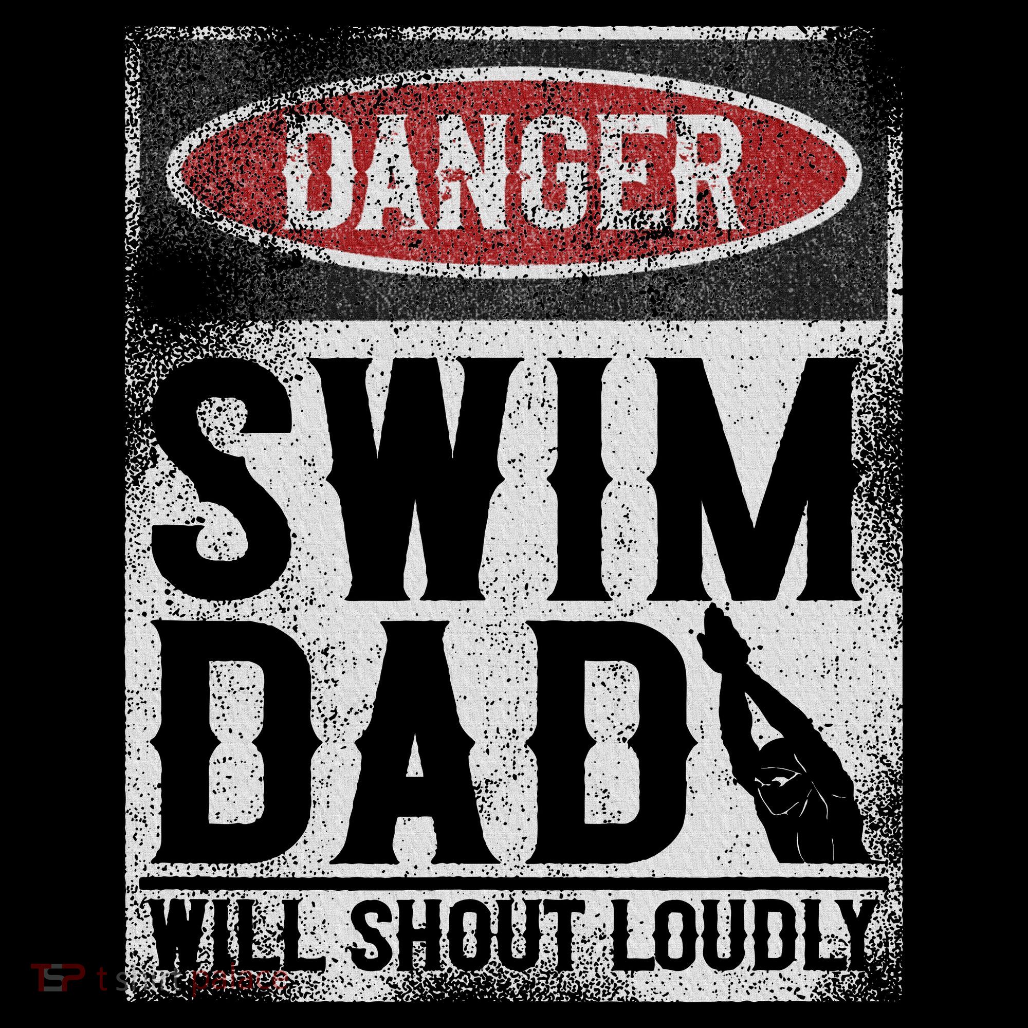 Swimming Swimmer Danger Swim Dad Sweatshirt