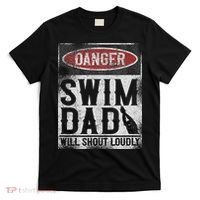 Swimming Swimmer Danger Swim Dad T-Shirt thumb 0