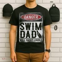 Swimming Swimmer Danger Swim Dad T-Shirt thumb 6