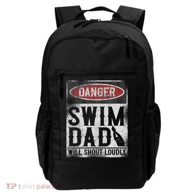 Swimming Swimmer Danger Swim Dad Backpack