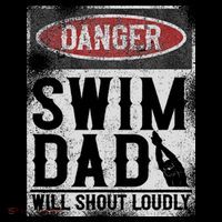 Swimming Swimmer Danger Swim Dad Bucket Hat thumb 4