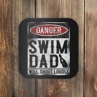 Swimming Swimmer Danger Swim Dad Coaster thumb 0