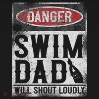 Swimming Swimmer Danger Swim Dad Coaster thumb 2