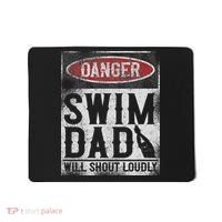 Swimming Swimmer Danger Swim Dad Mousepad thumb 0