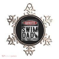 Swimming Swimmer Danger Swim Dad Ornament thumb 0
