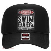 Swimming Swimmer Danger Swim Dad Hat thumb 0