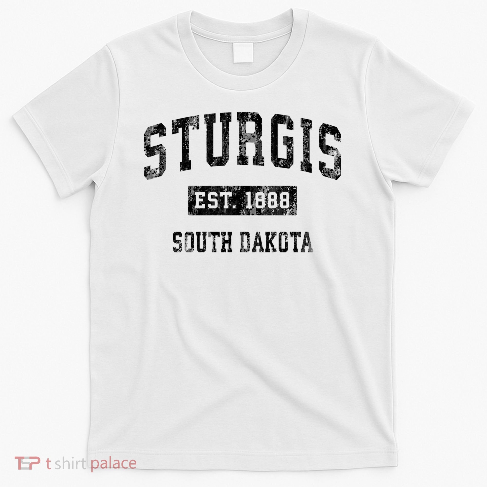 Sturgis South Dakota SD Vintage Sports Print T-Shirt