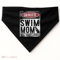 Swimming Swimmer Danger Swim Mom USA-Made Doggie Bandana thumb 0