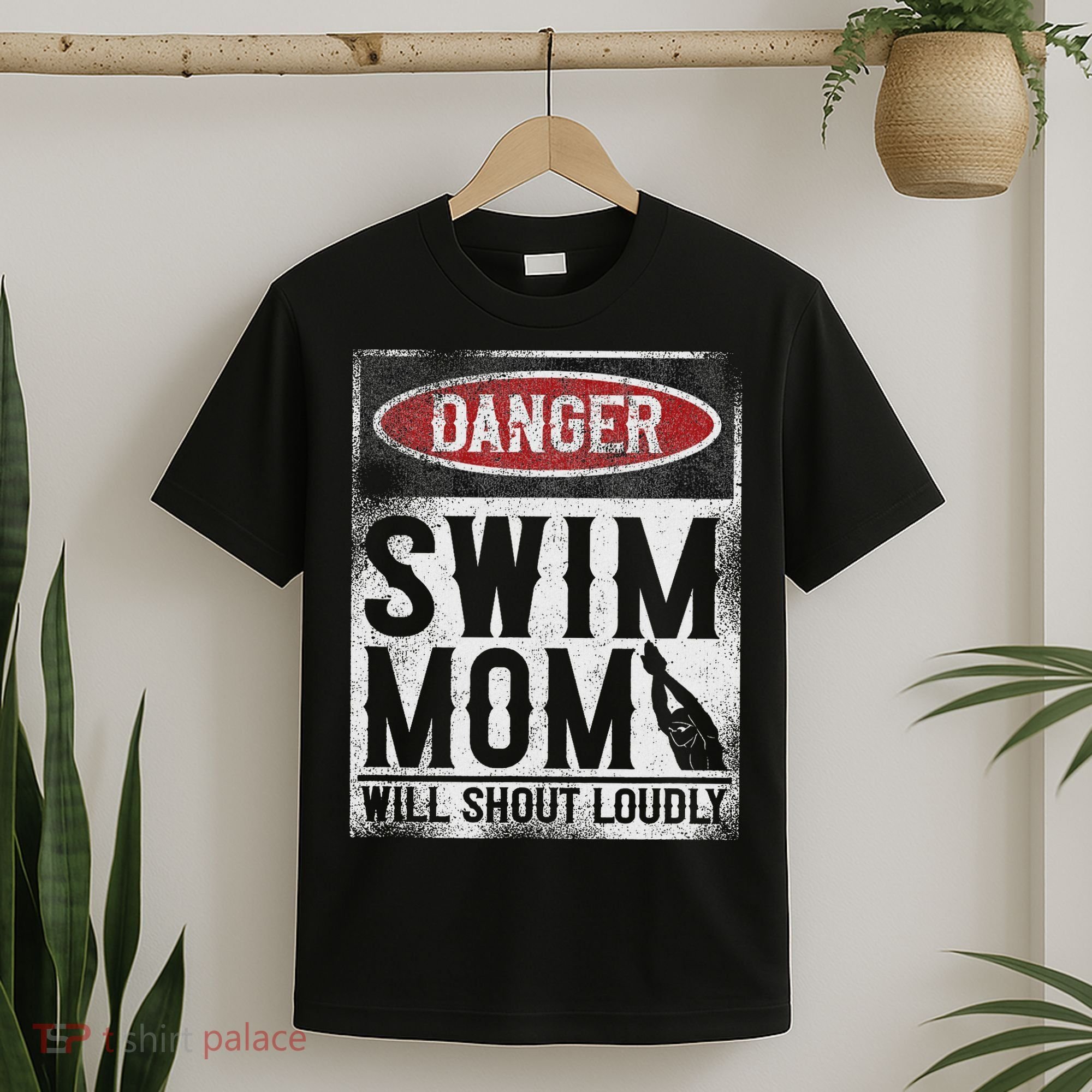 Swimming Swimmer Danger Swim Mom T-Shirt