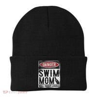 Swimming Swimmer Danger Swim Mom Beanie thumb 0