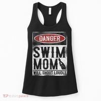 Swimming Swimmer Danger Swim Mom Women's Tank Top thumb 0