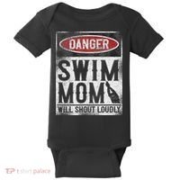 Swimming Swimmer Danger Swim Mom Baby Bodysuit thumb 0