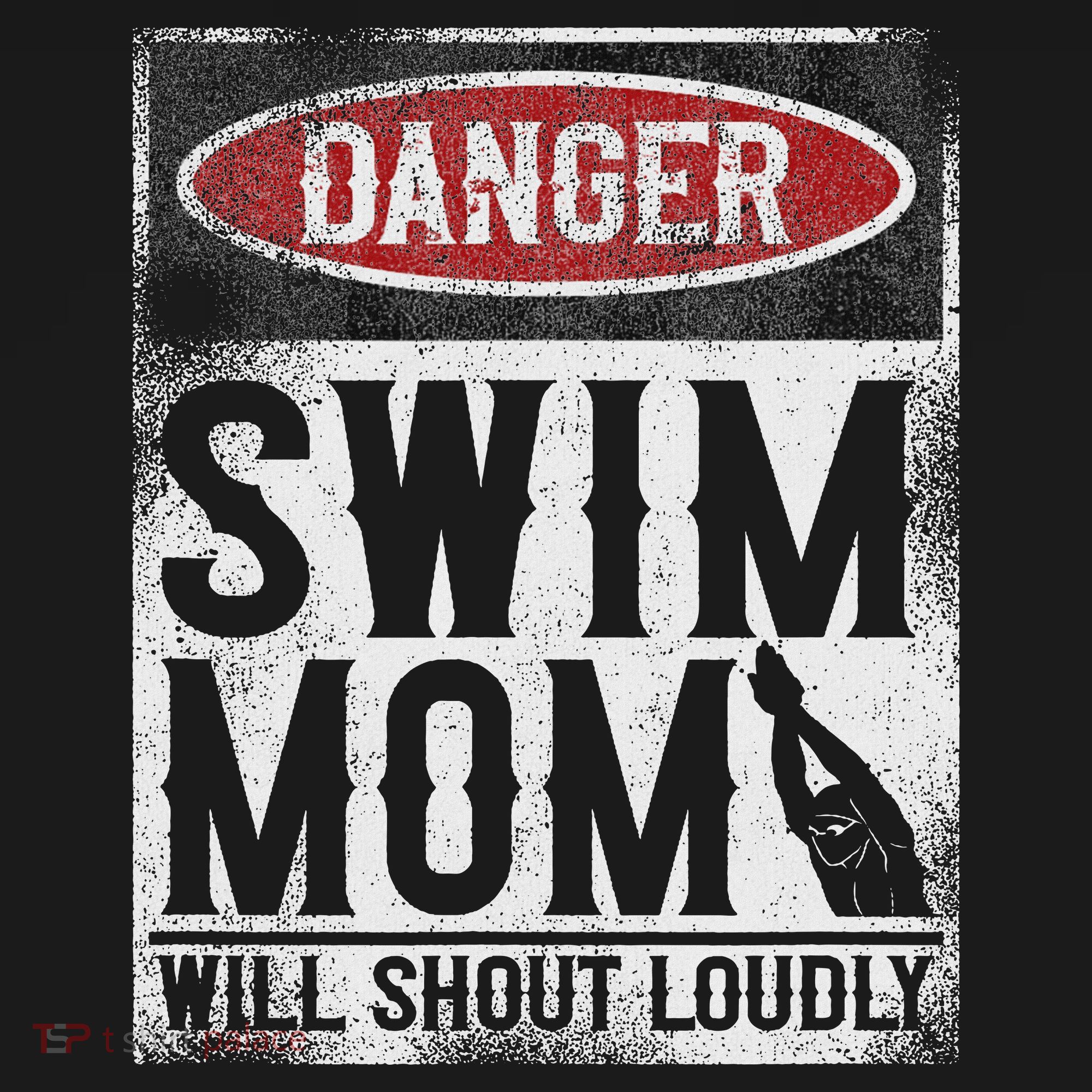 Swimming Swimmer Danger Swim Mom Baby Bodysuit