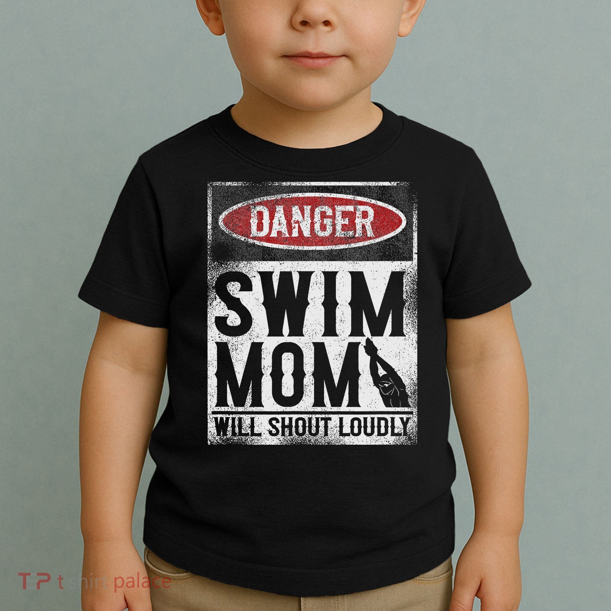 Swimming Swimmer Danger Swim Mom Toddler T-Shirt