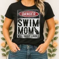 Swimming Swimmer Danger Swim Mom Women's T-Shirt thumb 2