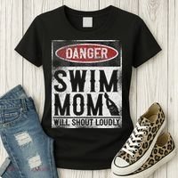 Swimming Swimmer Danger Swim Mom Women's T-Shirt thumb 3