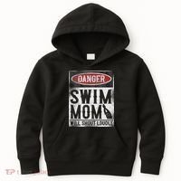 Swimming Swimmer Danger Swim Mom Kids Hoodie thumb 0