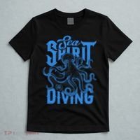 Sea Spirit Diving Funny Fishing Poster T-Shirt thumb 5