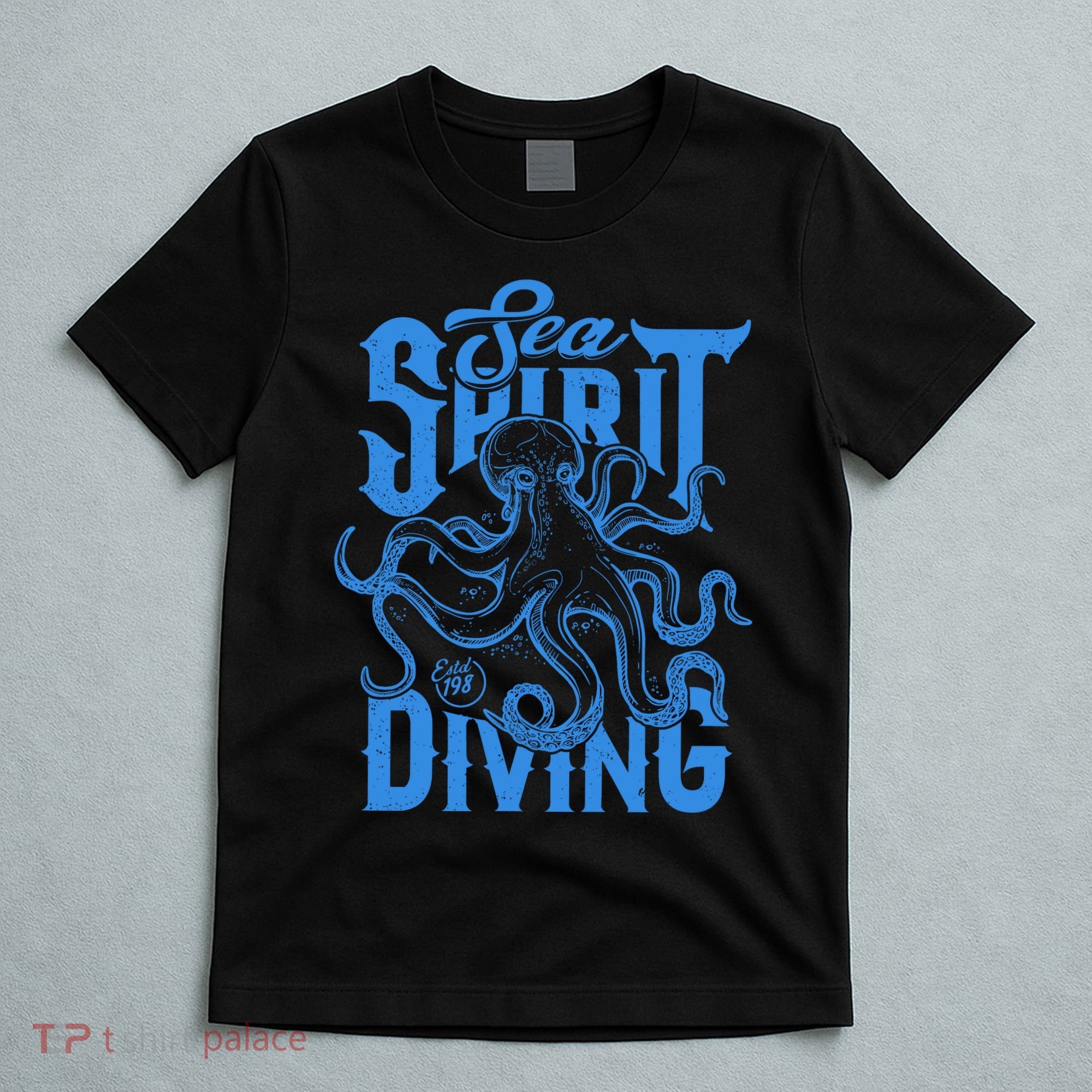 Sea Spirit Diving Funny Fishing Poster T-Shirt