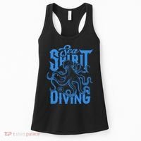 Sea Spirit Diving Funny Fishing Poster Women's Tank Top thumb 0