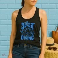 Sea Spirit Diving Funny Fishing Poster Women's Tank Top thumb 2
