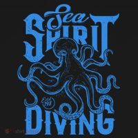 Sea Spirit Diving Funny Fishing Poster Women's Tank Top thumb 5