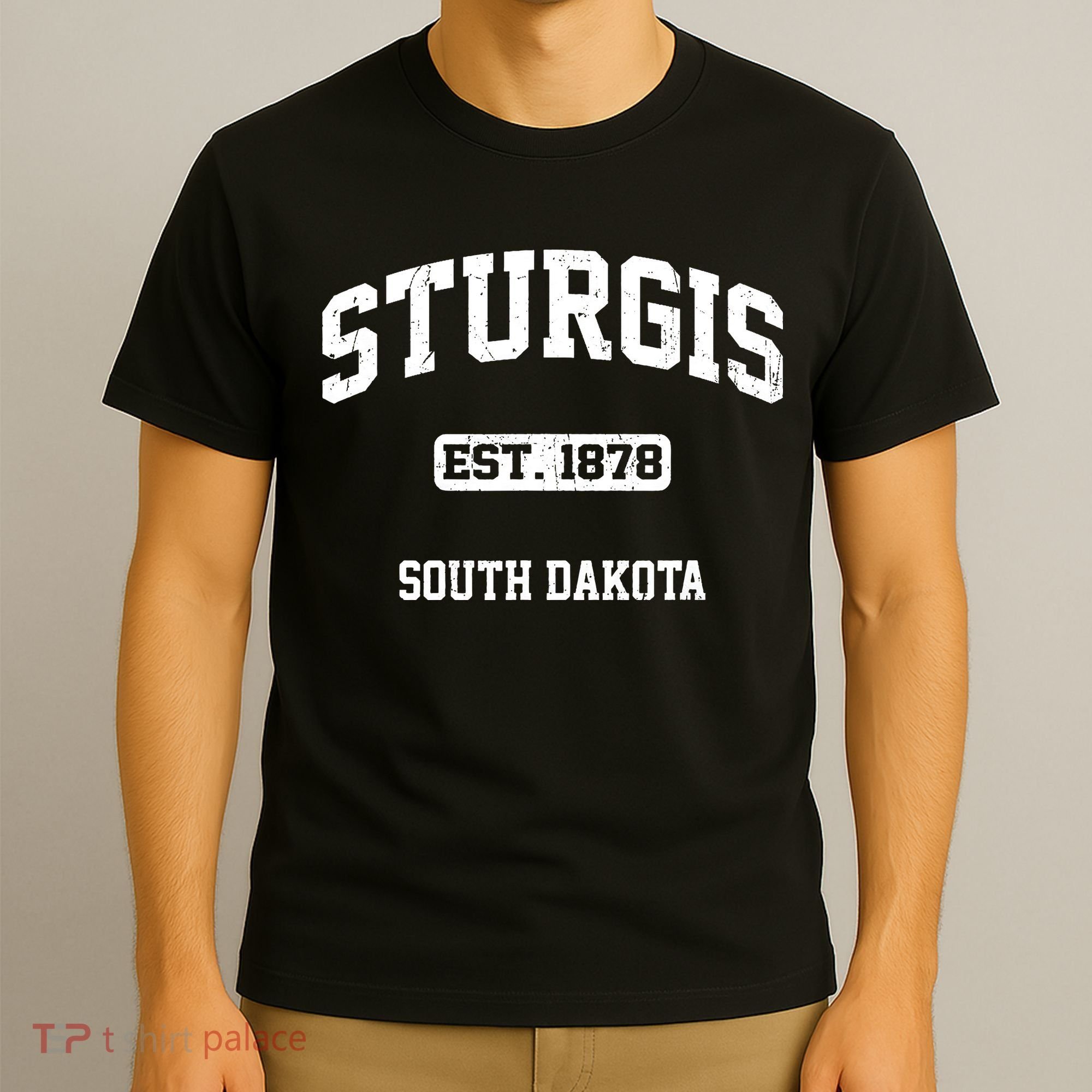Sturgis South Dakota SD vintage State Athletic style T-Shirt
