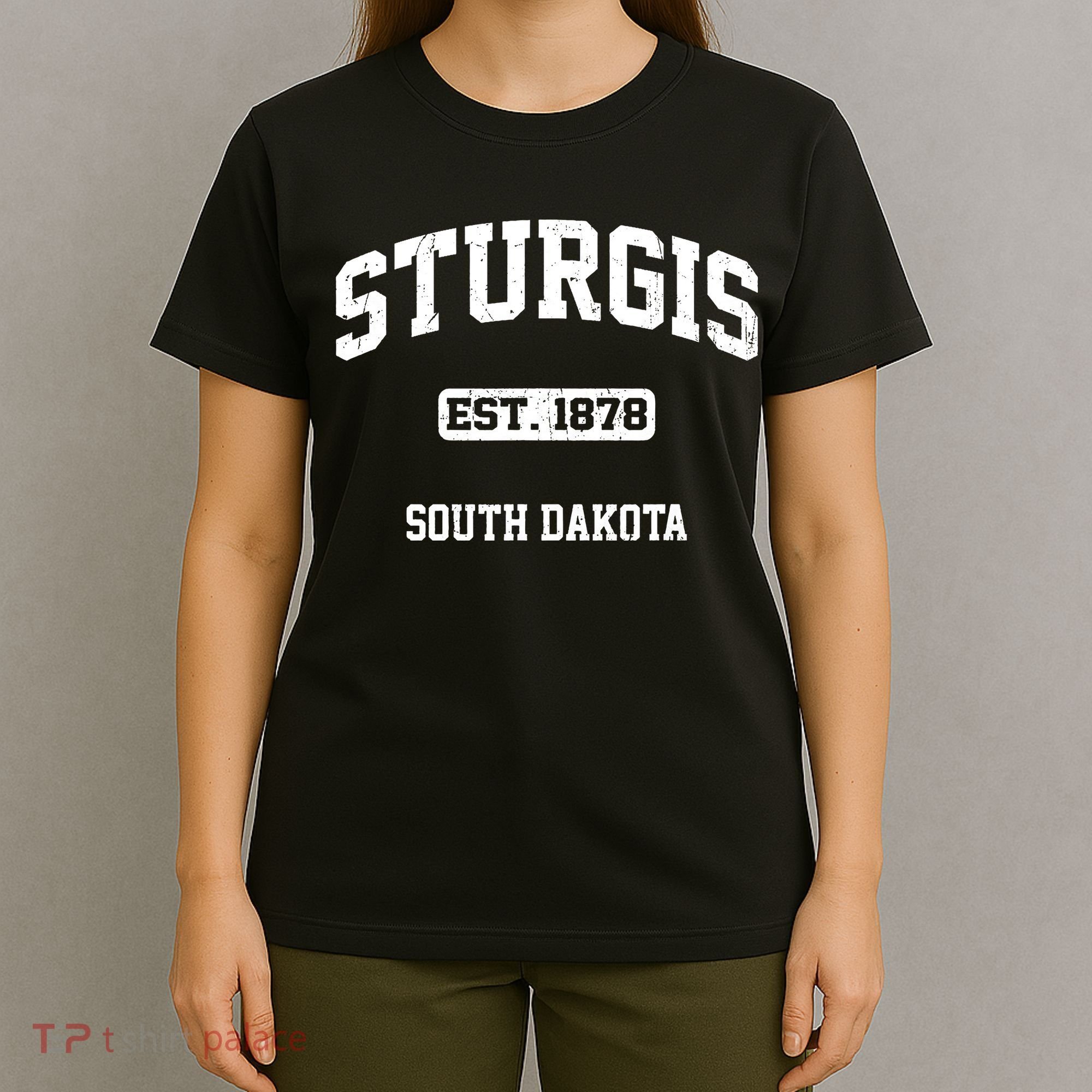 Sturgis South Dakota SD vintage State Athletic style T-Shirt