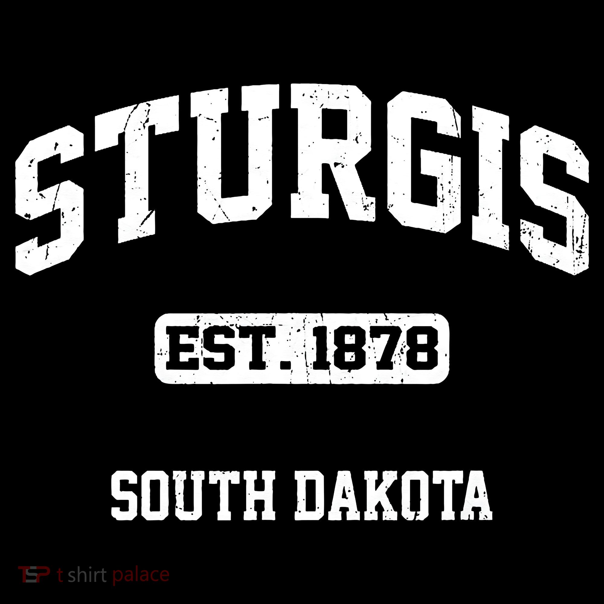 Sturgis South Dakota SD vintage State Athletic style T-Shirt