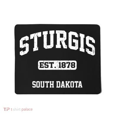 Sturgis South Dakota SD vintage State Athletic style Mousepad