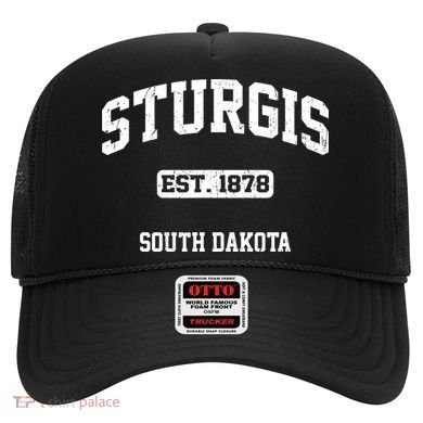 Sturgis South Dakota SD vintage State Athletic style Hat