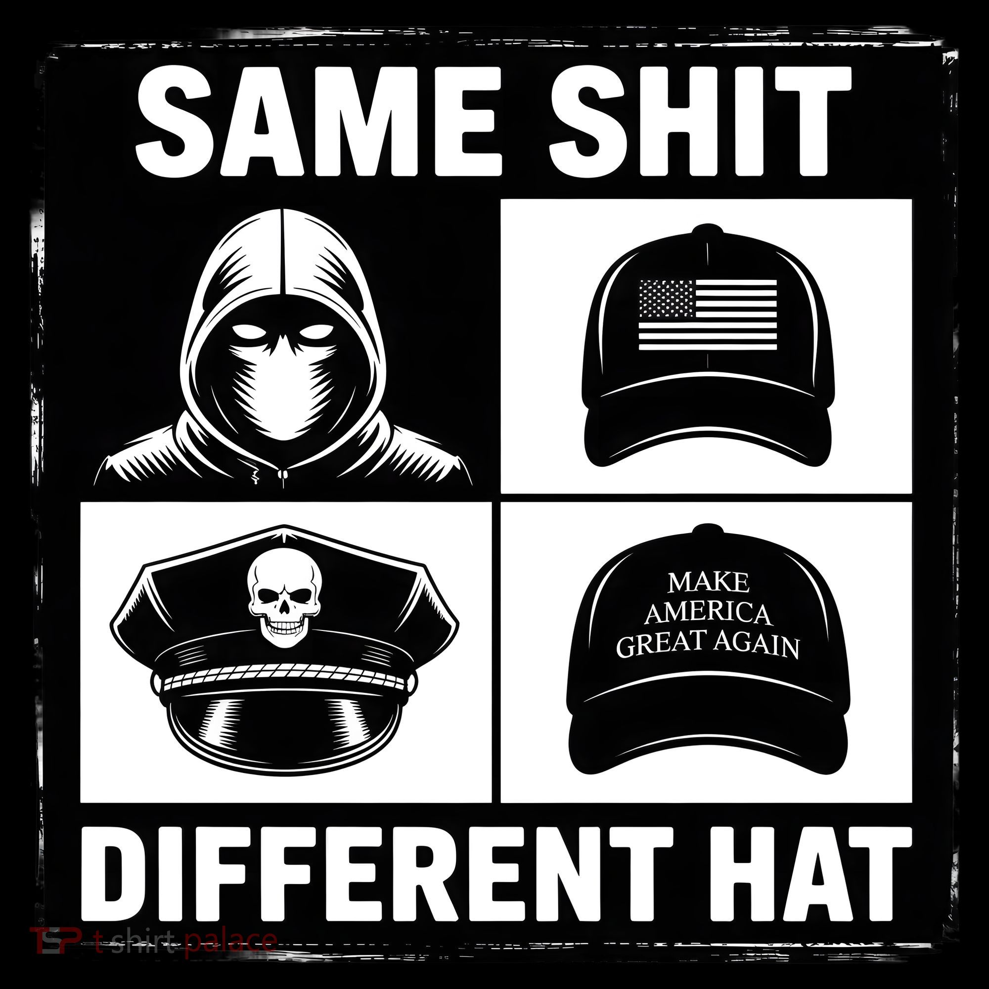 Same ShJt Different Hat Funny Backpack