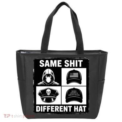 Same ShJt Different Hat Funny Tote Bag