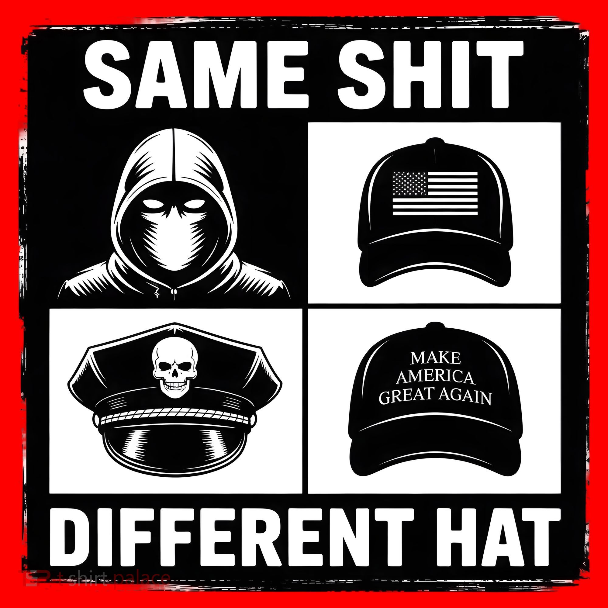 Same ShJt Different Hat Funny Santa Hat