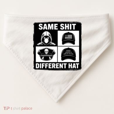 Same ShJt Different Hat Funny USA-Made Doggie Bandana