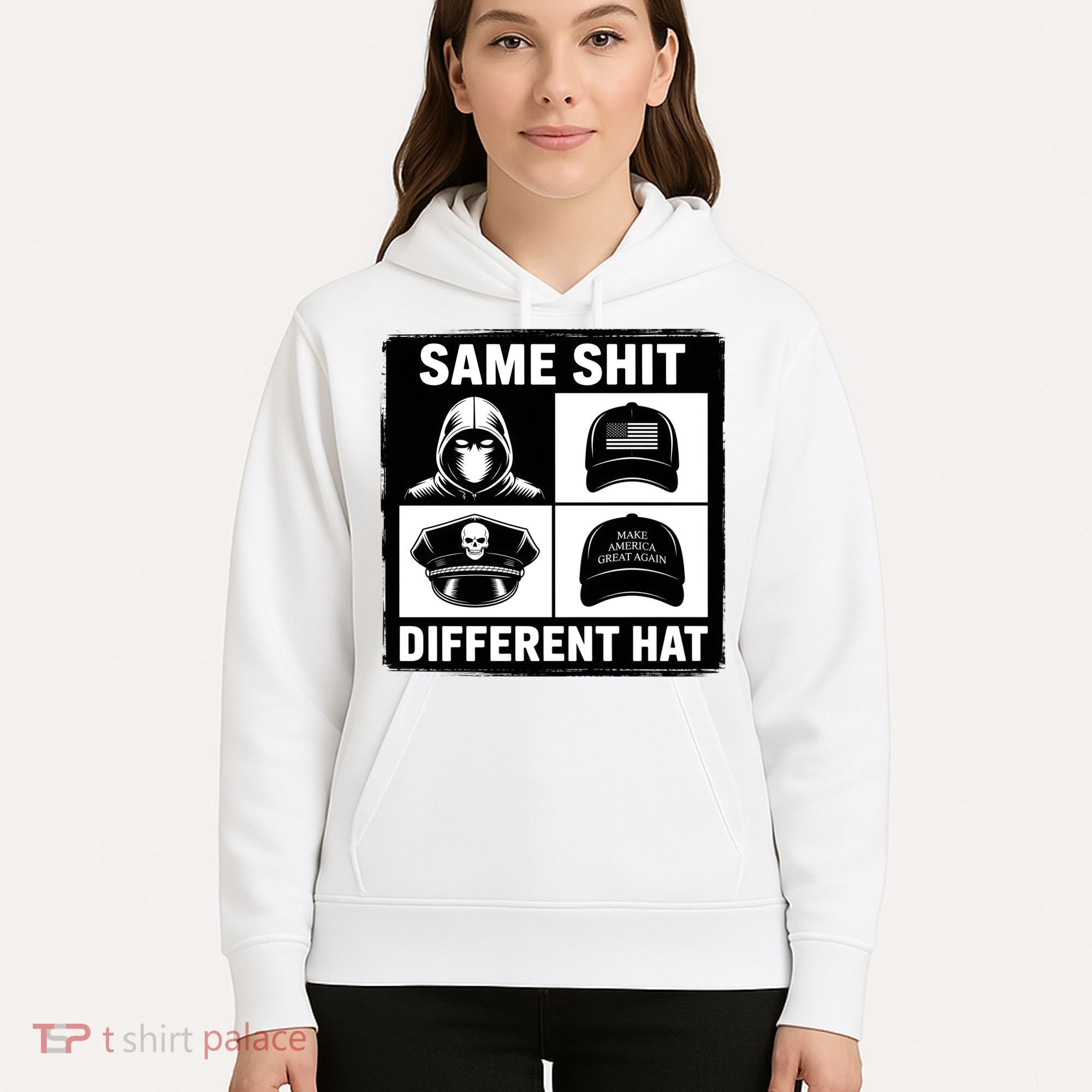 Same ShJt Different Hat Funny Hoodie