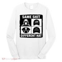 Same ShJt Different Hat Funny Long Sleeve Shirt thumb 0