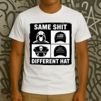 Same ShJt Different Hat Funny T-Shirt thumb 3