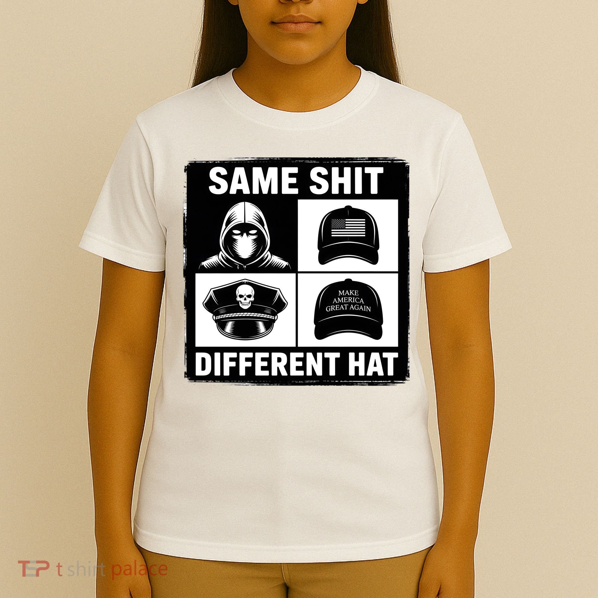 Same ShJt Different Hat Funny T-Shirt